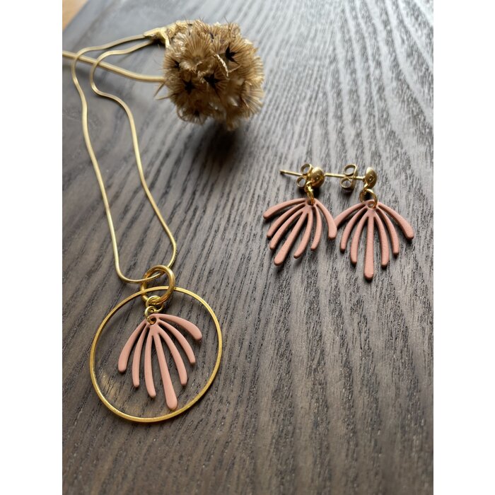 MON ONCLE MON ONCLE LEAF KETTING VIEUX ROSE SHORT