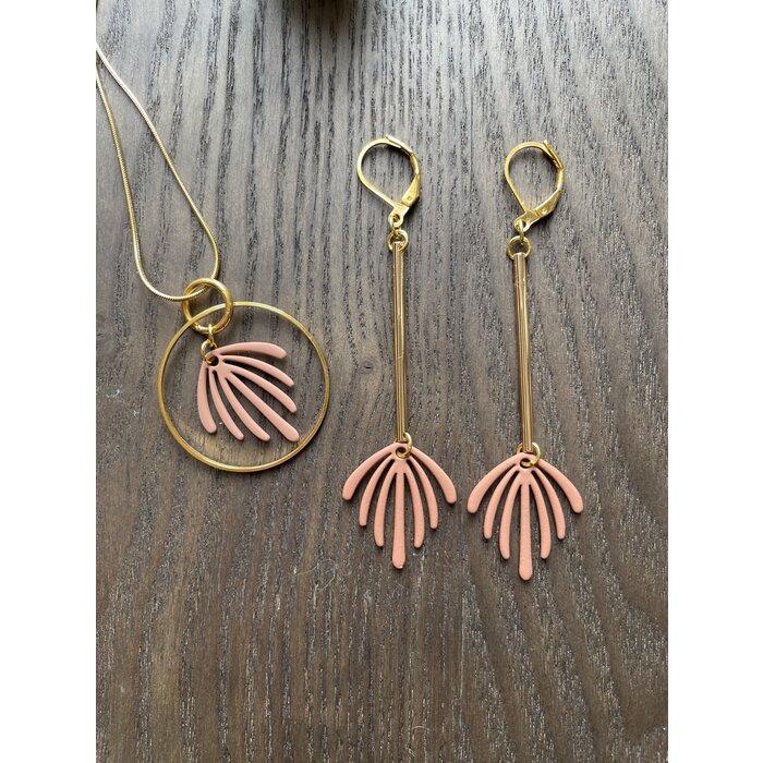 MON ONCLE MON ONCLE LEAF KETTING VIEUX ROSE SHORT