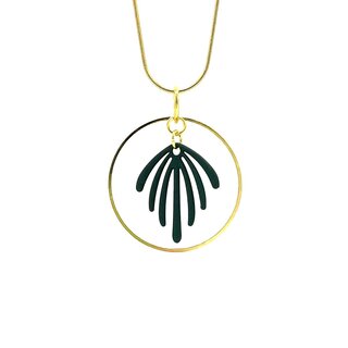 MON ONCLE MON ONCLE LEAF KETTING  DARK GREEN SHORT