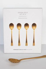 URBAN NATURE CULTURE UNC GOOD MORNING SPOON GOLD SET OF 4