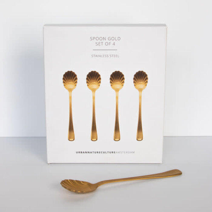 URBAN NATURE CULTURE UNC GOOD MORNING SPOON GOLD SET OF 4