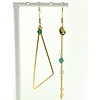 PERROTTI ISA TRIANGLE ASYM GOLD GREEN