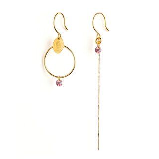 MURIELLE PERROTTI PERROTTI MP10 CREOLE RHODOLITE ASYM