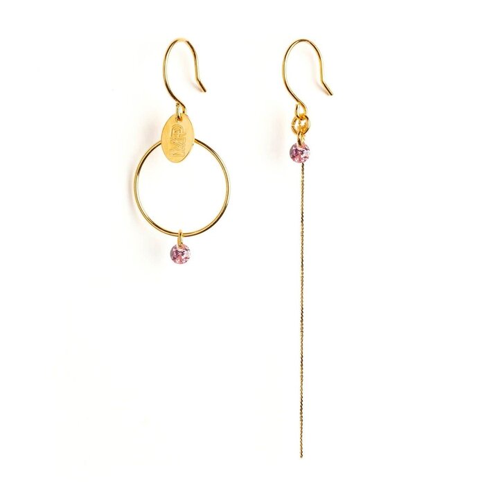 MURIELLE PERROTTI PERROTTI MP10 CREOLE RHODOLITE ASYM