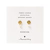 BS MINI COIN MOONSTONE GOLD EARRINGS