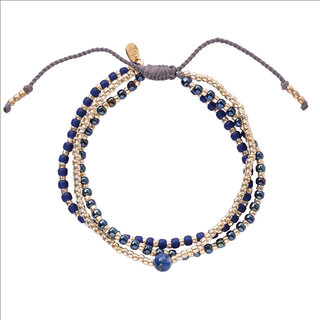 A BEAUTIFUL STORY BS LOYAL LAPIS LAZULI BRACELET