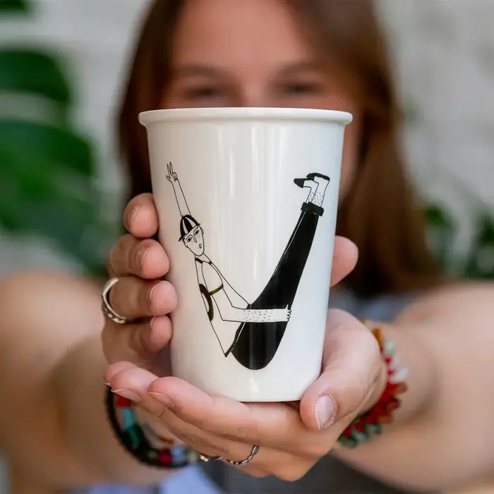 HELEN B HELEN B XL CUP LETTER V