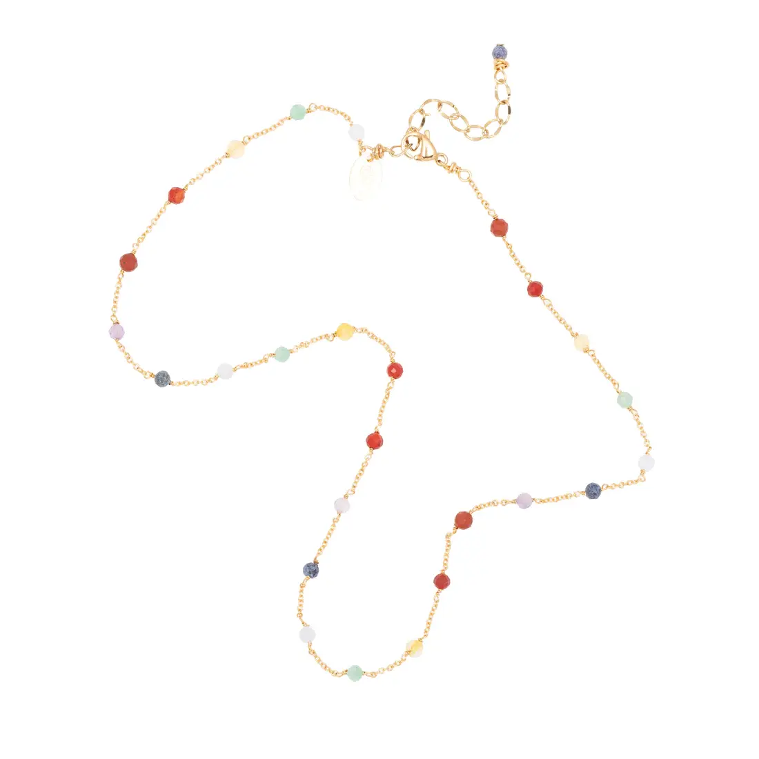 MURIELLE PERROTTI PERROTTI KETTING RIVE GOLD MULTI CHAKRA