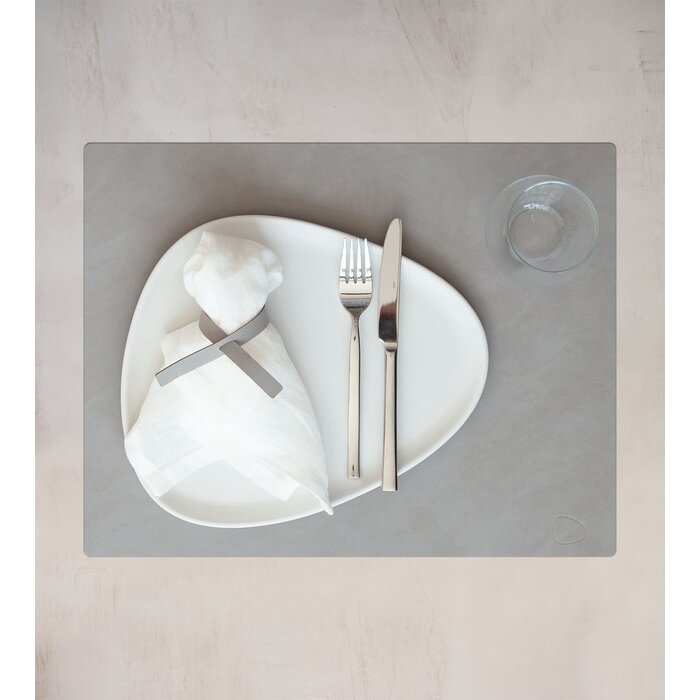 LIND NUPO PLACEMAT SQUARE LIGHT GREY 35 x 45 CM