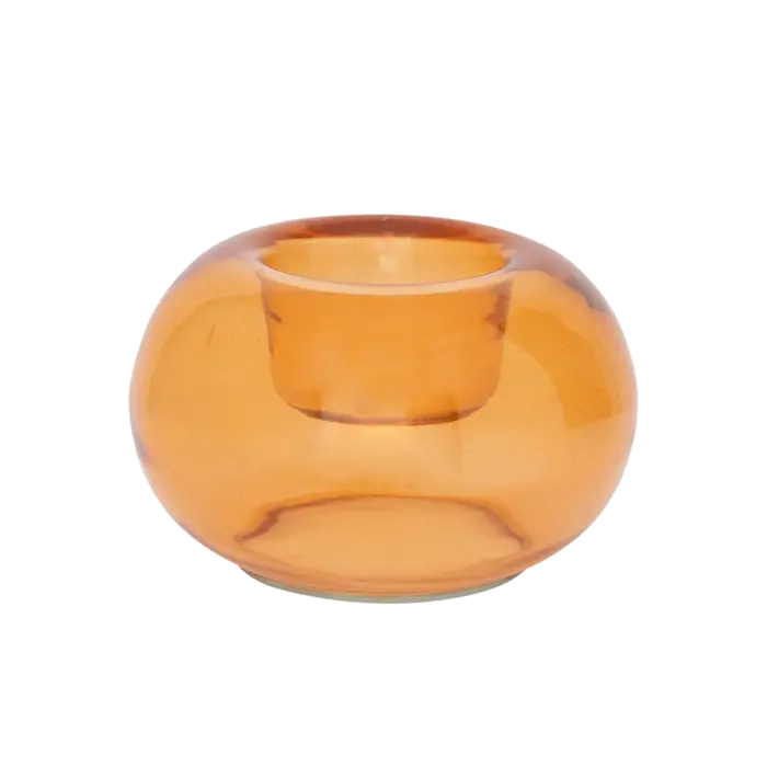 URBAN NATURE CULTURE UNC TEALIGHT HOLDER BUBBLE APRICOT NECTAR