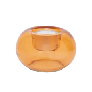 URBAN NATURE CULTURE UNC TEALIGHT HOLDER BUBBLE APRICOT NECTAR