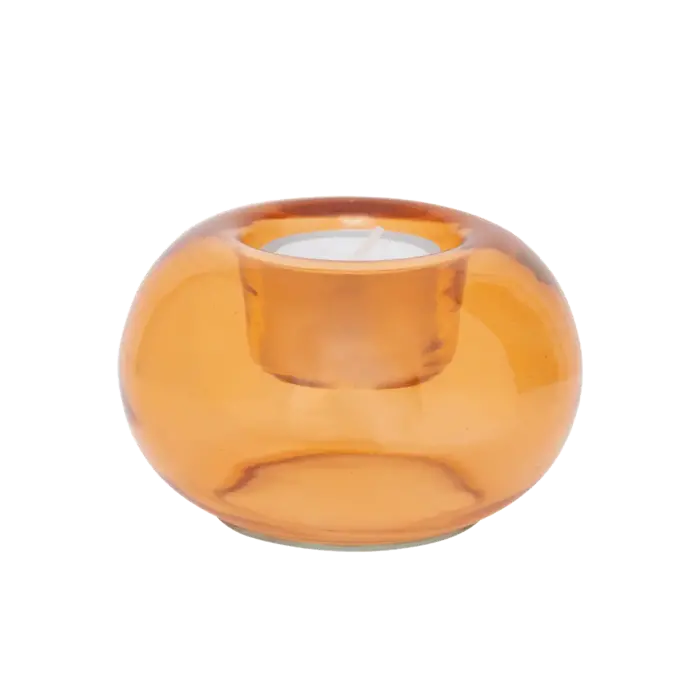 URBAN NATURE CULTURE UNC TEALIGHT HOLDER BUBBLE APRICOT NECTAR