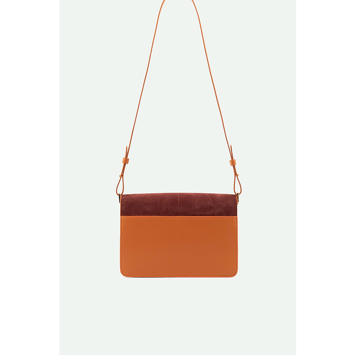 STICKY SIS STICKY SIS CROISSANT BROWN + VIN ROUGE SATCHEL