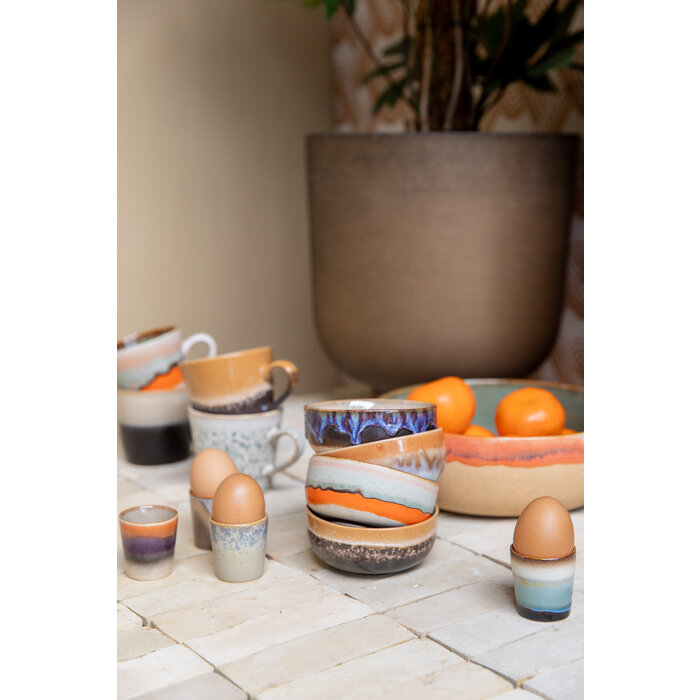 HK LIVING 70S CERAMICS TAPAS BOWLS CRYSTAL (SET OF 4)