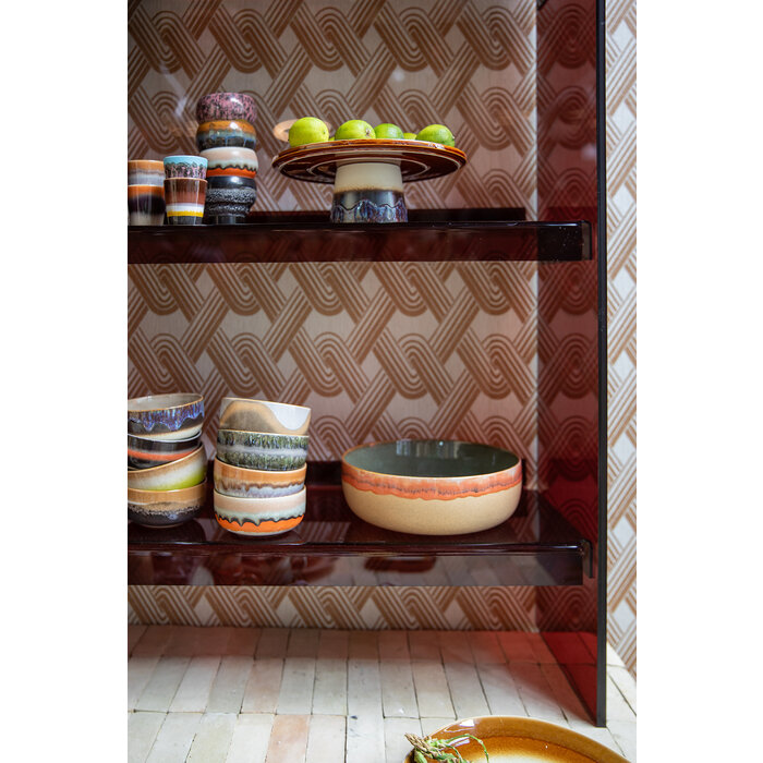 HK LIVING 70S CERAMICS SALAD BOWL SHORE