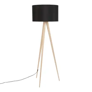 ZUIVER ZUIVER FLOOR LAMP TRIPOD WOOD BLACK
