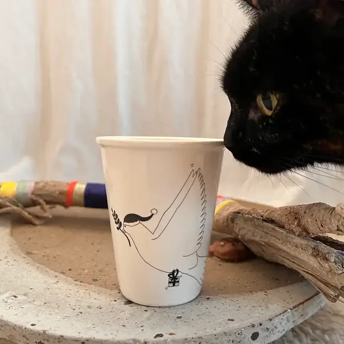 HELEN B HELEN B CUP SANTA PEACE PIGEON