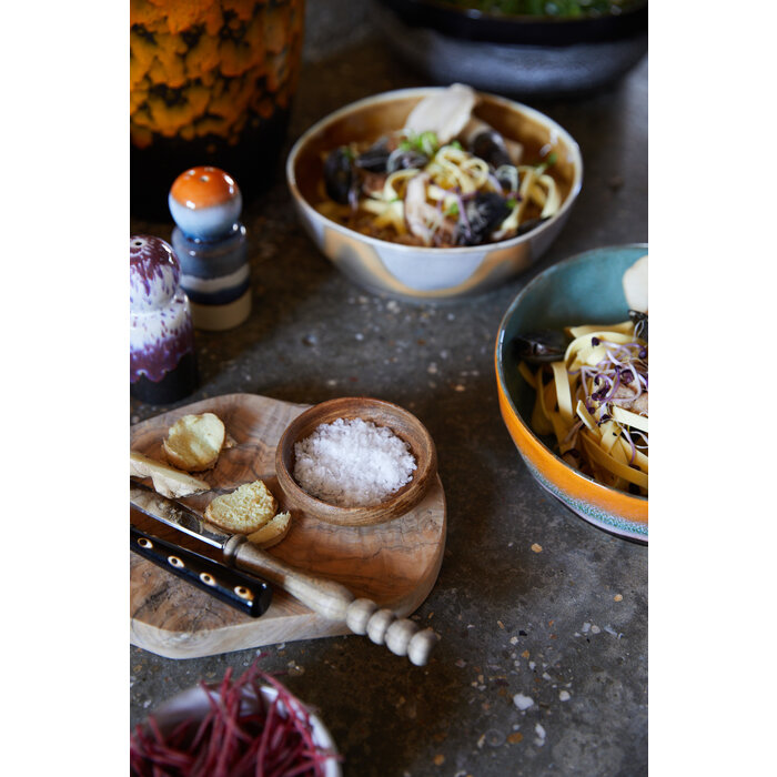 HK LIVING 70S CERAMICS PASTA BOWL GOLDEN HOUR