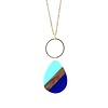 MON ONCLE TRICOLOR KETTING BLAUW KORT