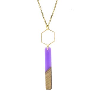 MON ONCLE MON ONCLE WOOD RECTANGLE KETTING PAARS KORT