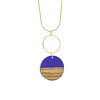 MON ONCLE WOOD CIRCLE KETTING PAARS KORT