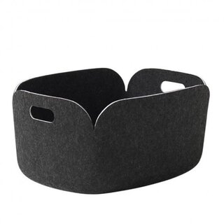 MUUTO RESTORE BASKET BLACK MELANGE