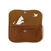 KEECIE WALLET CAT CHASE SMALL COGNAC