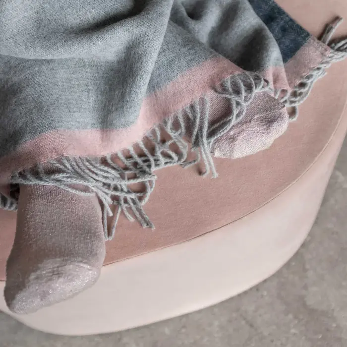 MD GALLERY THROW LIGHT GREY W125 x L170 CM