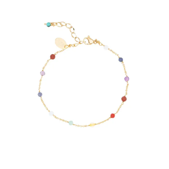 MURIELLE PERROTTI PERROTTI ARMBAND RIVE GOLD MULTI CHAKRA