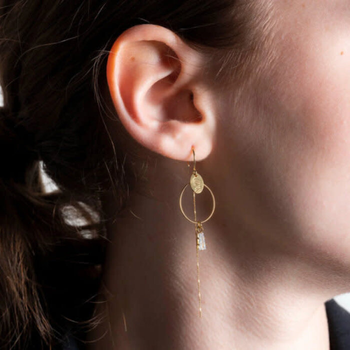 MURIELLE PERROTTI PERROTTI VENUS ASYM CREOOL & KETTING WIT