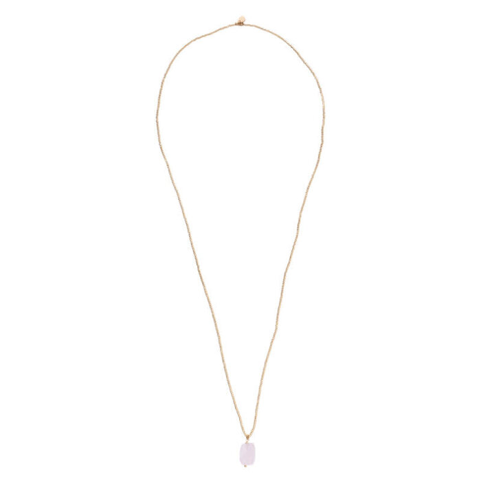 A BEAUTIFUL STORY BS CALM ROSE QUARTZ NECKLACE