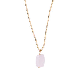 A BEAUTIFUL STORY BS CALM ROSE QUARTZ NECKLACE