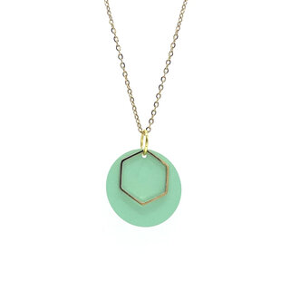 MON ONCLE MON ONCLE GEO PASTEL MINT KETTING
