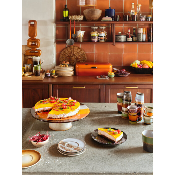 HK LIVING 70S CERAMICS ESPRESSO MUGS RETRO (SET VAN 4)