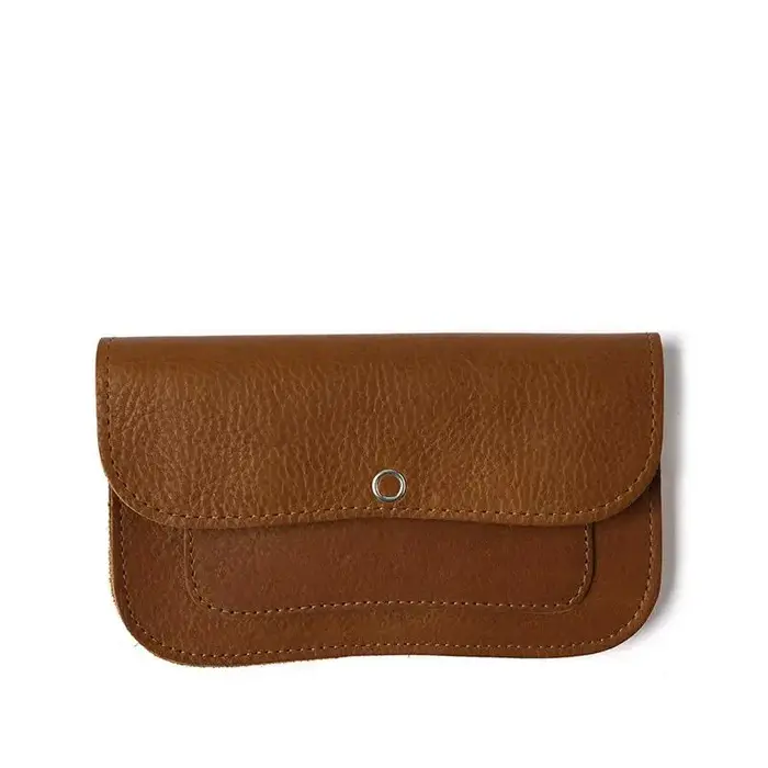 KEECIE KEECIE WALLET CAT CHASE MEDIUM COGNAC