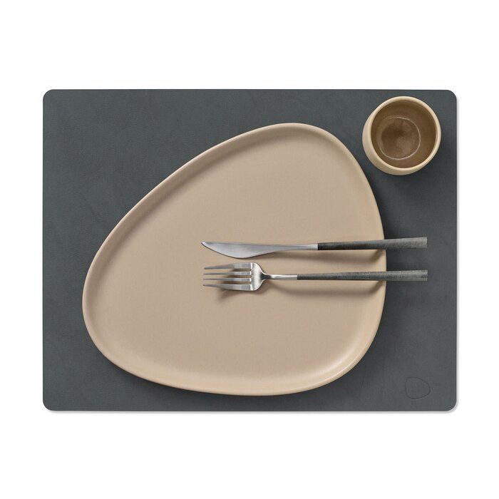 LIND NUPO PLACEMAT SQUARE ANTRACIET 35 x 45 CM