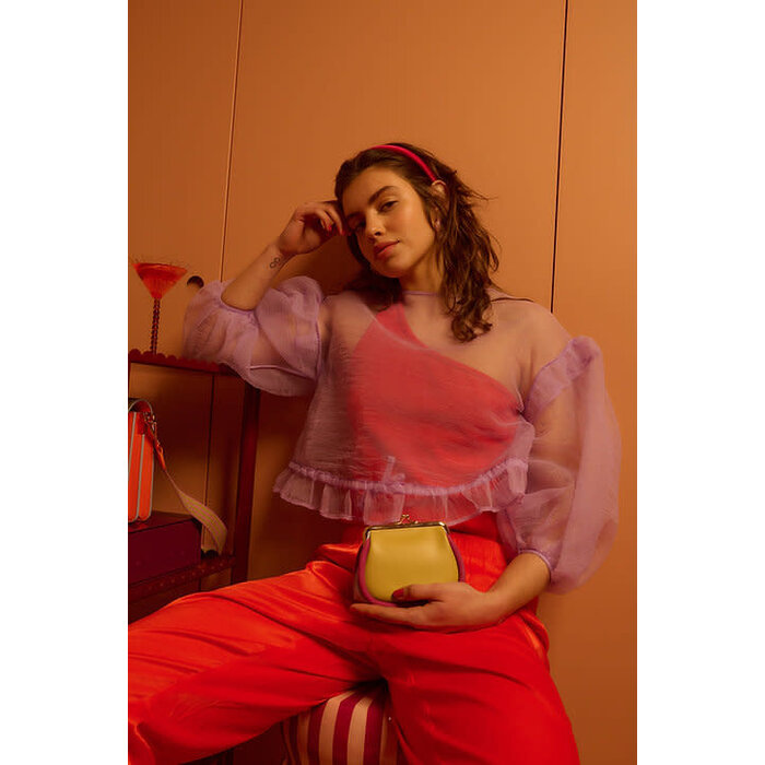 STICKY SIS THE STICKY SIS CLUB WALLET IL SOLE LEMON LEAF + POSITANO PURPLE