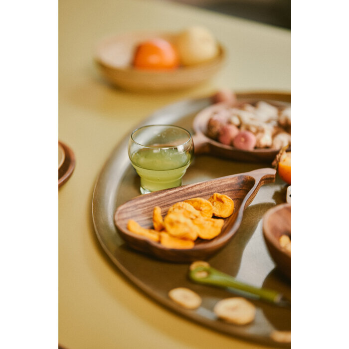 HK LIVING 70S CERAMICS ACACIA PEAR BOWL L