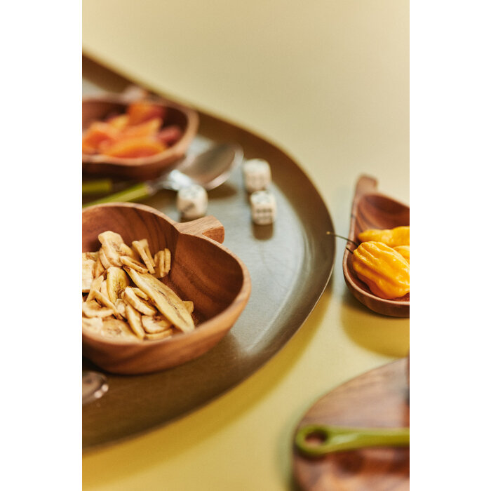 HK LIVING 70S CERAMICS ACACIA APPLE BOWL L