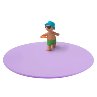 LIV ZOMERDEKSEL SUMMER FUN LILA FRISBEE