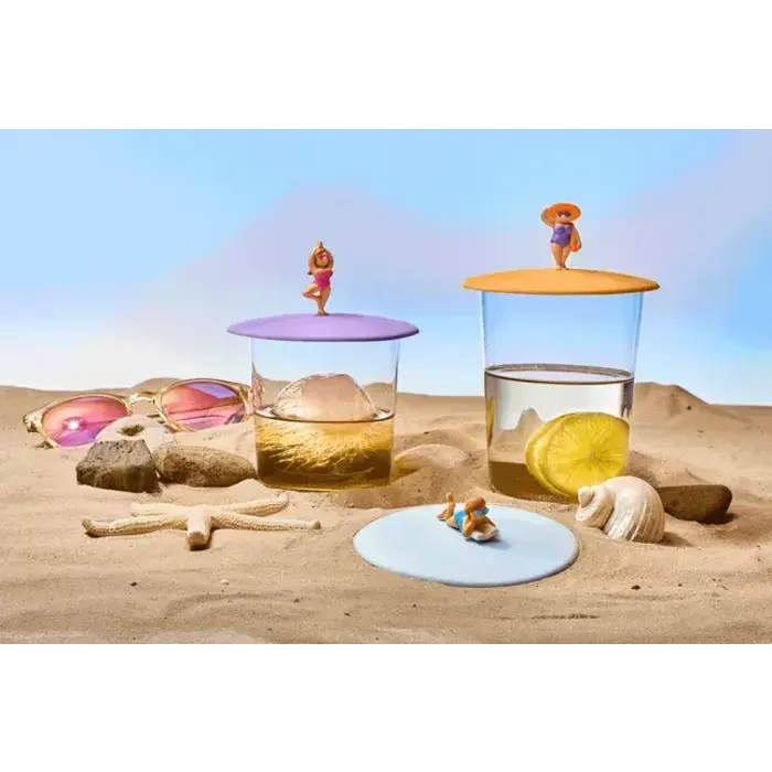 LIV ZOMERDEKSEL BEACH GIRLS ORANJE ZONNEHOED