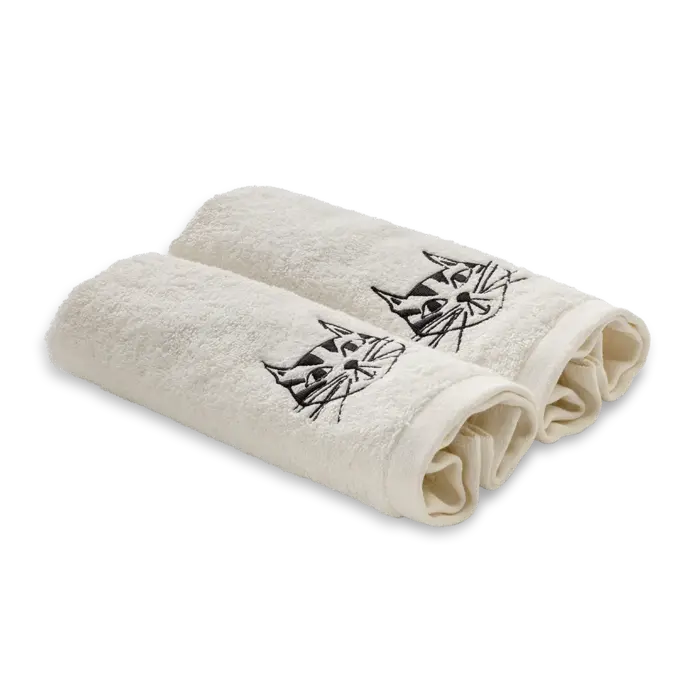 HELEN B HELEN B GASTENDOEKJES CAT (SET VAN 2)