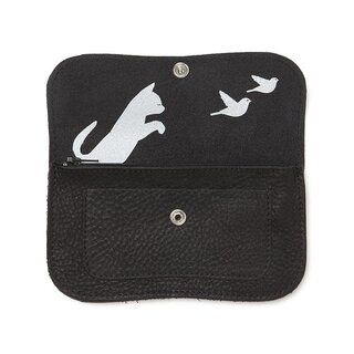 KEECIE KEECIE WALLET CAT CHASE MEDIUM BLACK