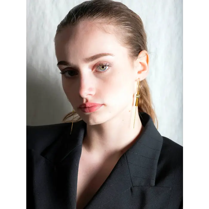 MURIELLE PERROTTI PERROTTI ASYM CHIC CREOLE & TUBE