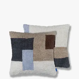 MD BRICK TUFTED CUSHION DARK GREY 50 X 50 CM - ZONDER VULLING