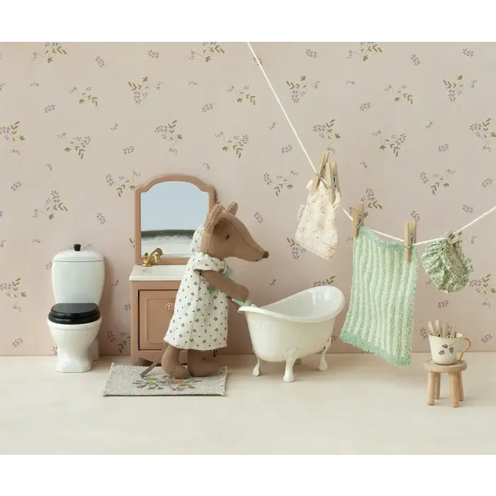 MAILEG MAILEG SINK DRESSER WITH MIRROR DARK POWDER