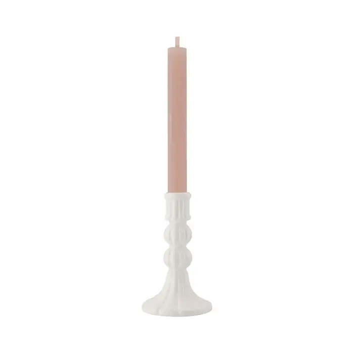 ZUSSS ZUSSS KERAMIEKEN KANDELAAR VINTAGE WIT M