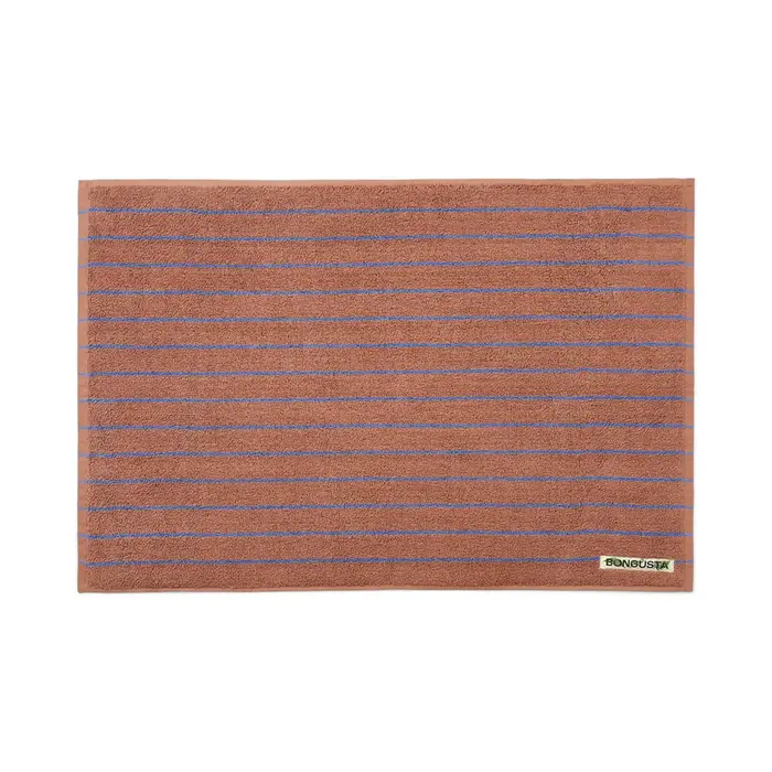 BONGUSTA BONGUSTA NARAM BATH MAT CAMEL & ULTRAMARINE 50X80 CM