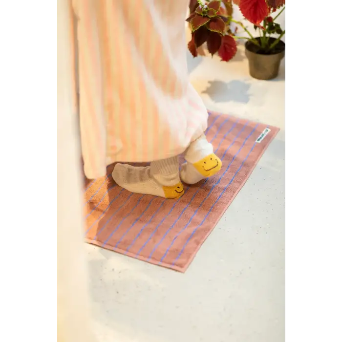 BONGUSTA BONGUSTA NARAM BATH MAT CAMEL & ULTRAMARINE 50X80 CM