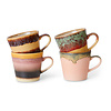 70S CERAMICS CAPPUCCINO MUG VISTA (SET OF 4)